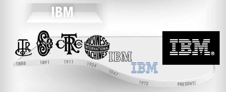 evolucao desenho logomarca ibm