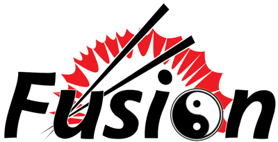 logotipo restaurante oriental fusion
