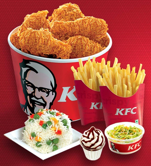 folheto divulgação restaurante KFC