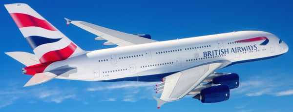 logomarca british airways avião A380