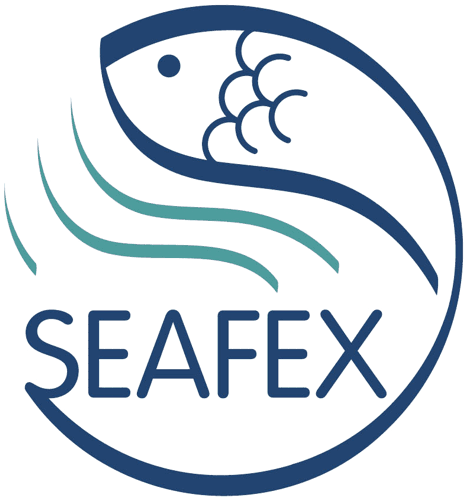 logomarca expo industria alimentícia pesca frutos do mar