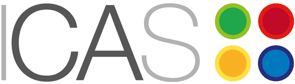 logomarca icas contabilidade consultoria assessoria