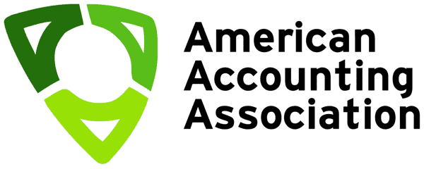 logotipo associação americana contadores contabilidade