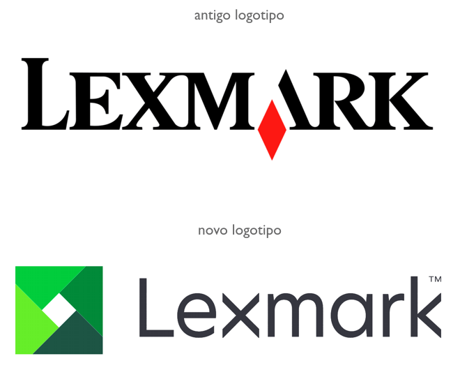 novo logotipo lexmark