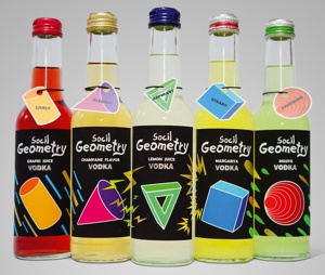 desenho social geometry garrafa