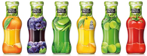 modelo garrafa suco mini fruta packaging