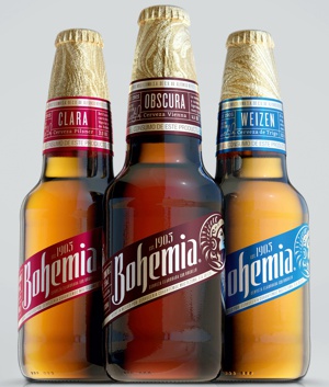 rotulo cerveja mexicana bohemia